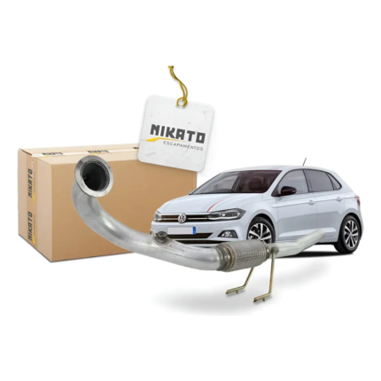 DOWNPIPE TSI 1.0 TURBO AÇO POLO VIRTUS T-CROSS 2,5 POLEGADA